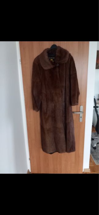Dlugie Futro z norek naturalne