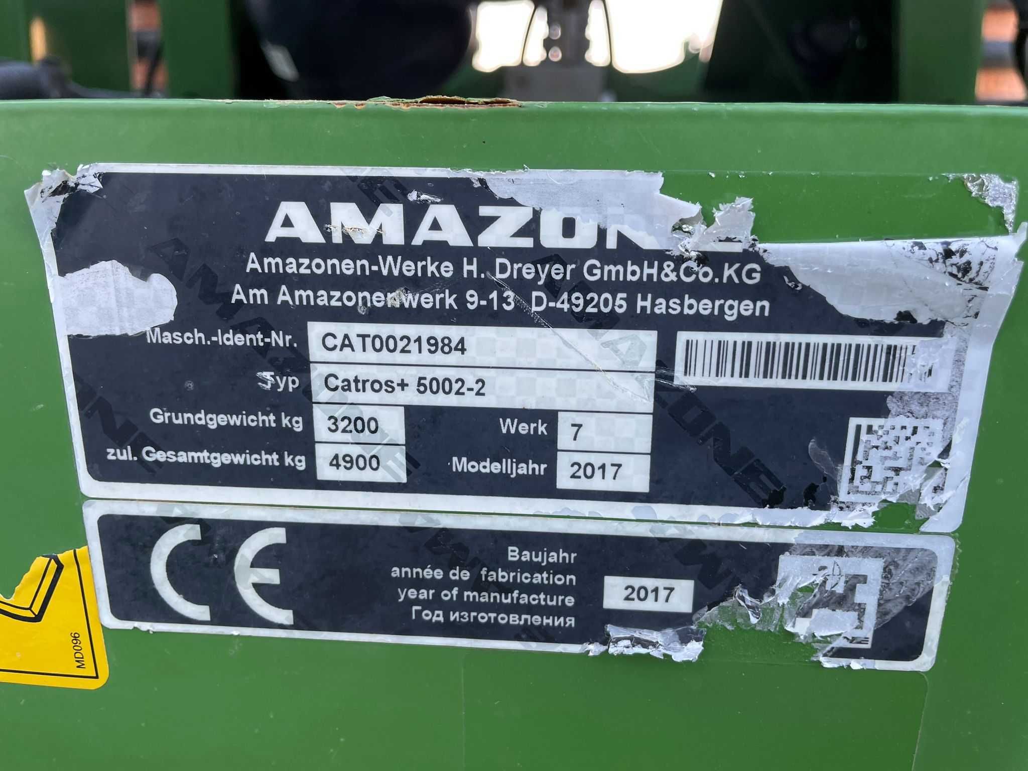 Brona talerzowa Amazone Catros + 5002-2 Wał gumowy Wózek talerzówka