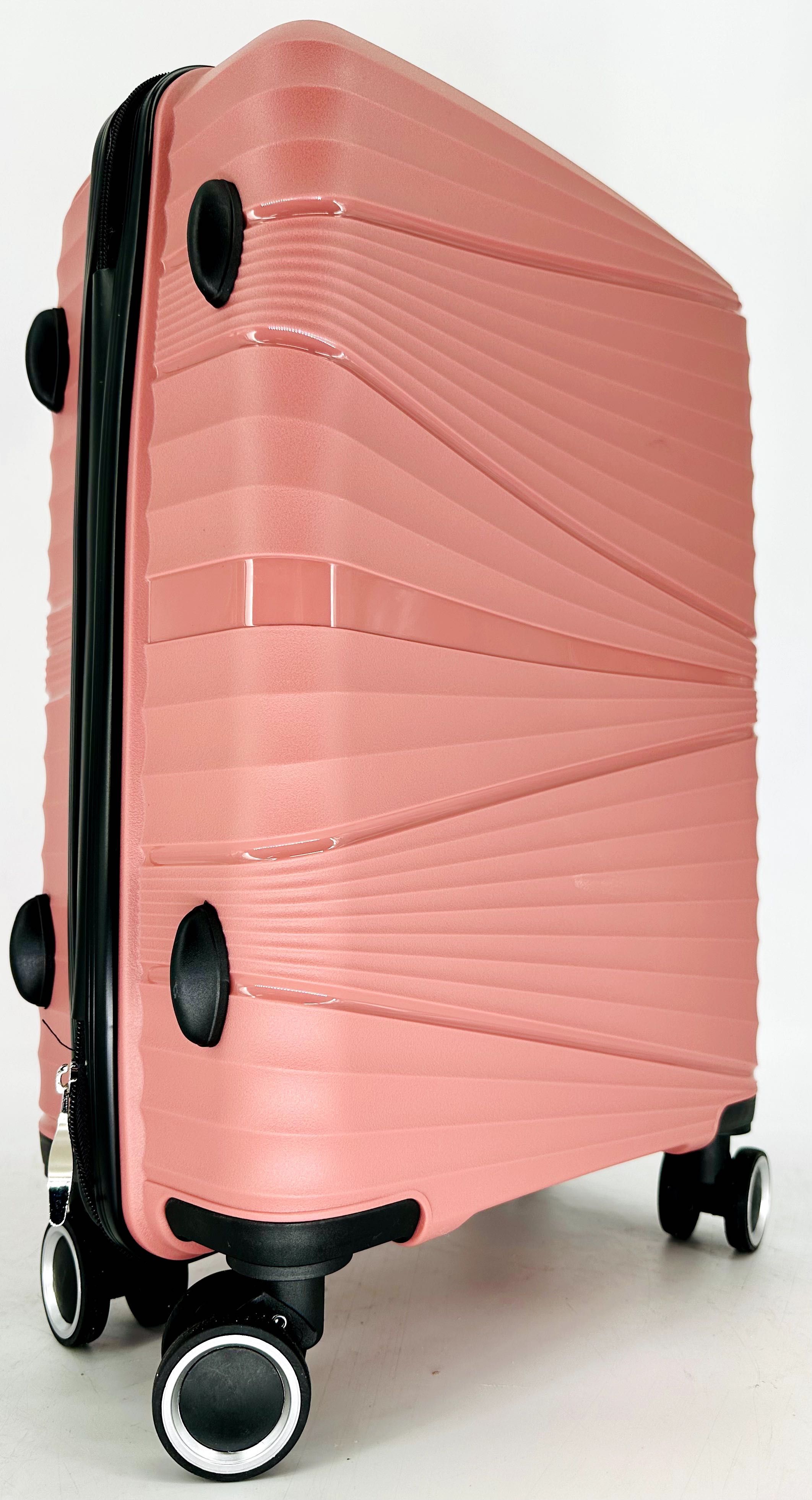 Nowa elastyczna walizka 55 cm ryanair wizzair pudrowy róż