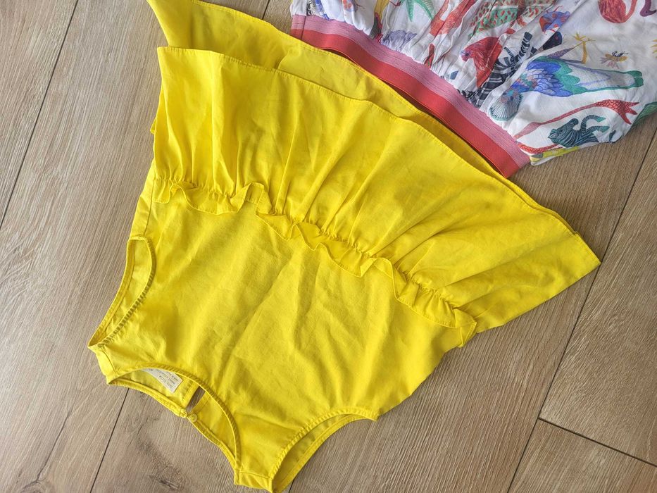 Prześliczny zestaw koszulka + spódniczka zara h&m r.116 j.nowe