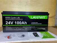 Акумулятор LANPWR LFP24-100 with Bluetooth 5.0 (BMS 100А)