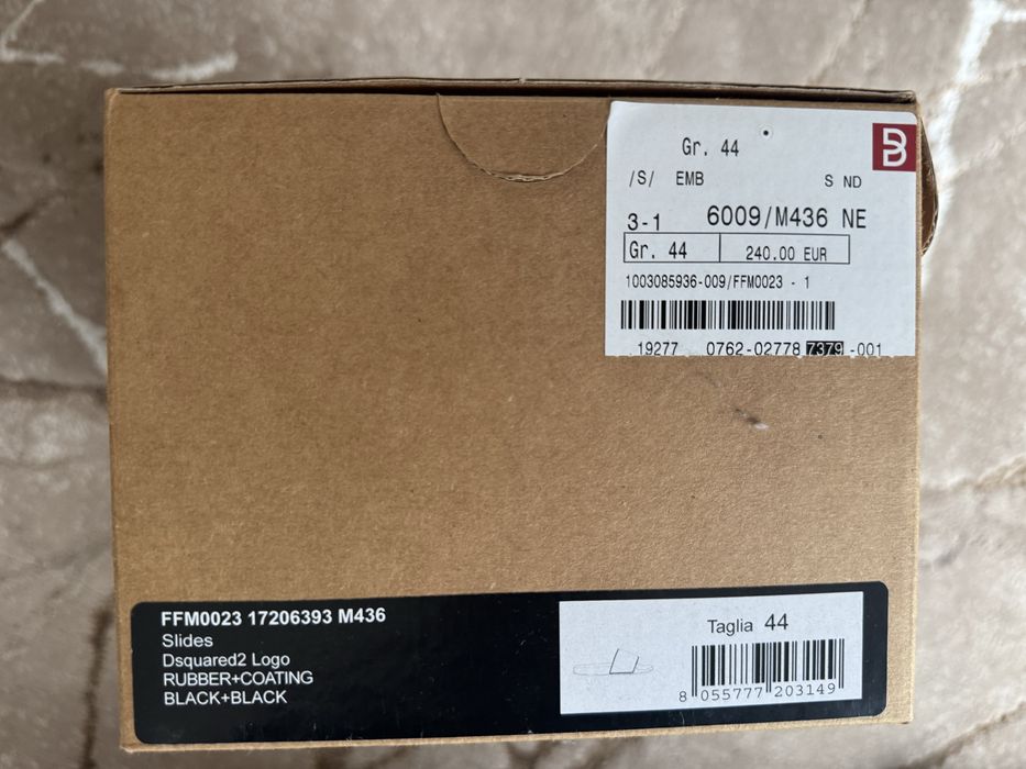 Klapki męskie dsquared2