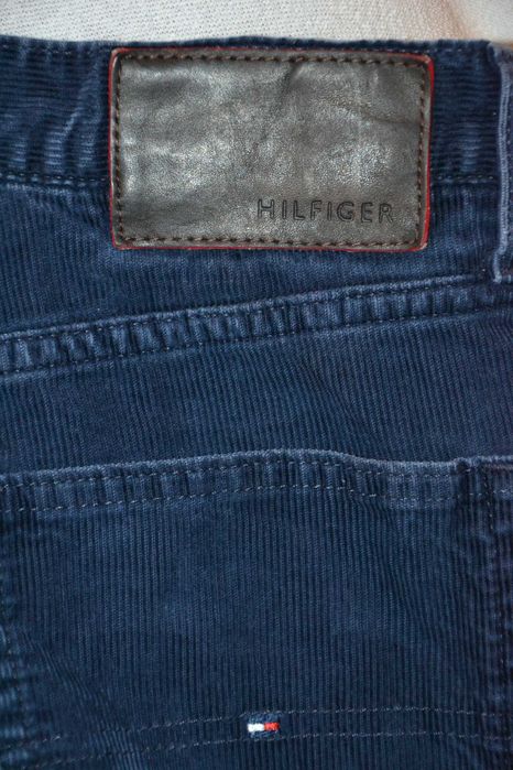 TOMMY HILFIGER Brooklyn Spodnie Sztruksowe Męskie W32 L34 Bawełna