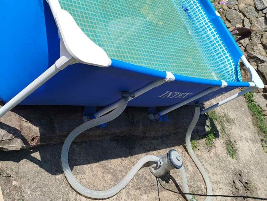 Продам басейн + фільтр + тент 2.2*1.5