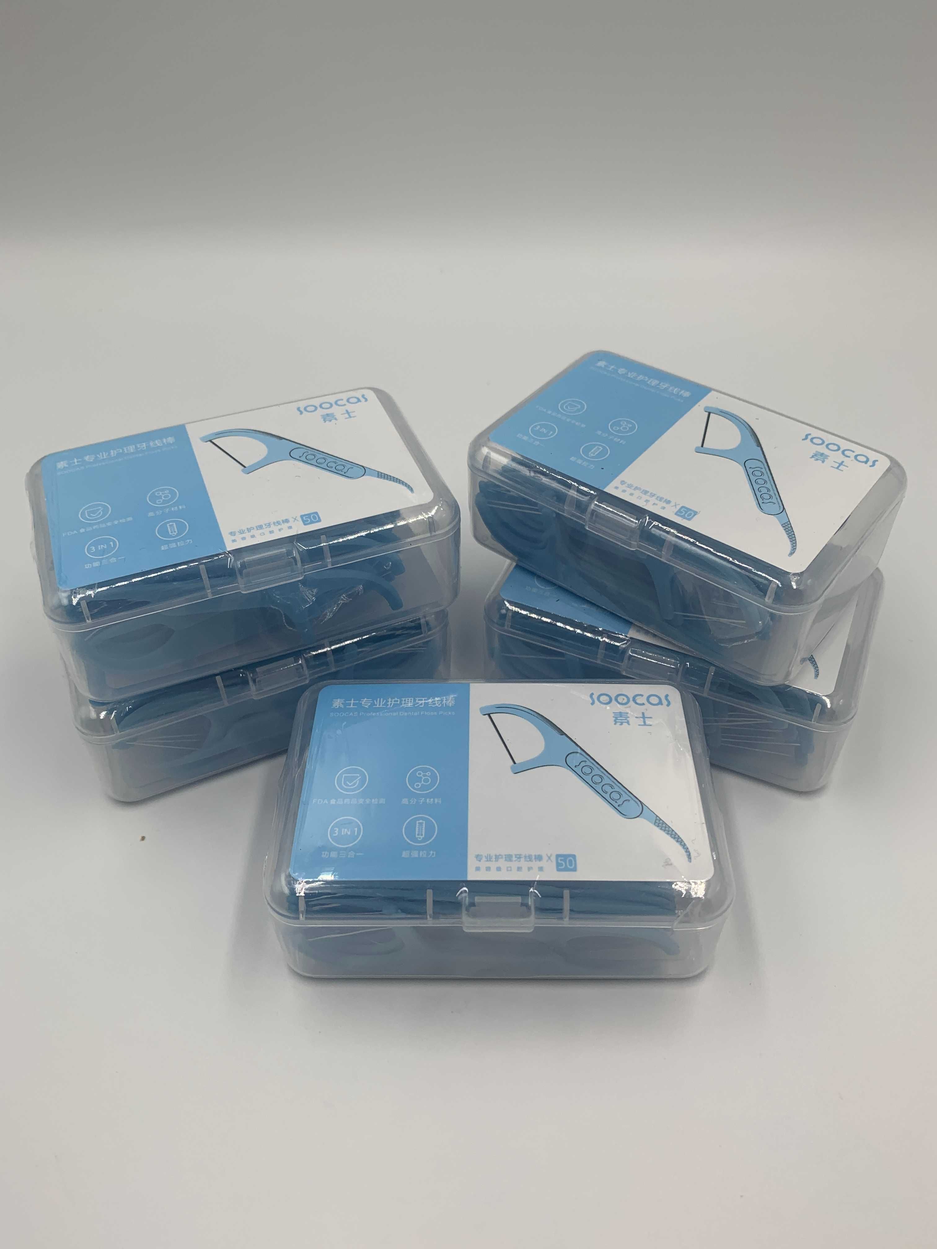 Зубна нитка флосс Xiaomi Soocas Floss Pick (1 уп. = 50 шт), знижки 3+