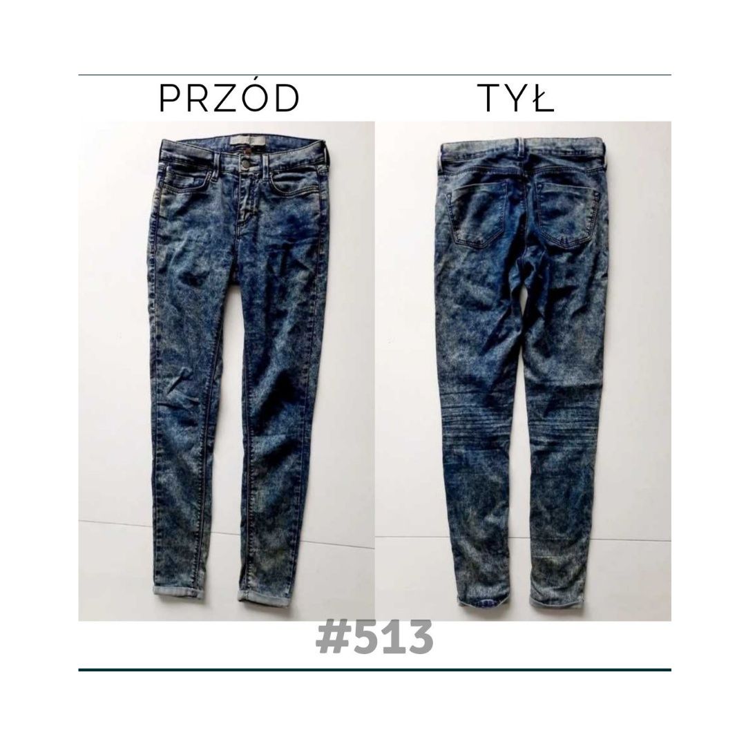 Spodnie jeansy marmurkowe topshop moto Leigh W26 L30 Rozmiar 36/S #513