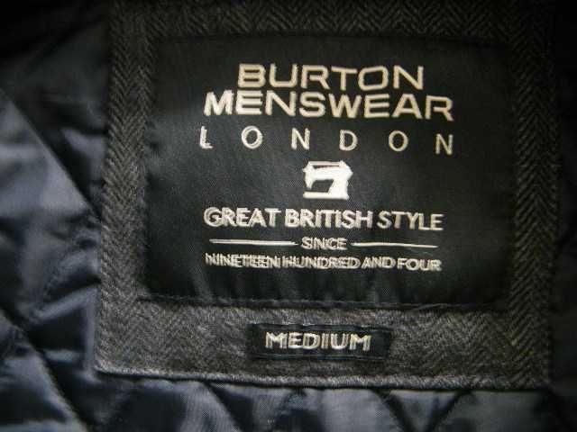 Burton Menswear elegancka pikowana roz. M grafit Jak nowa