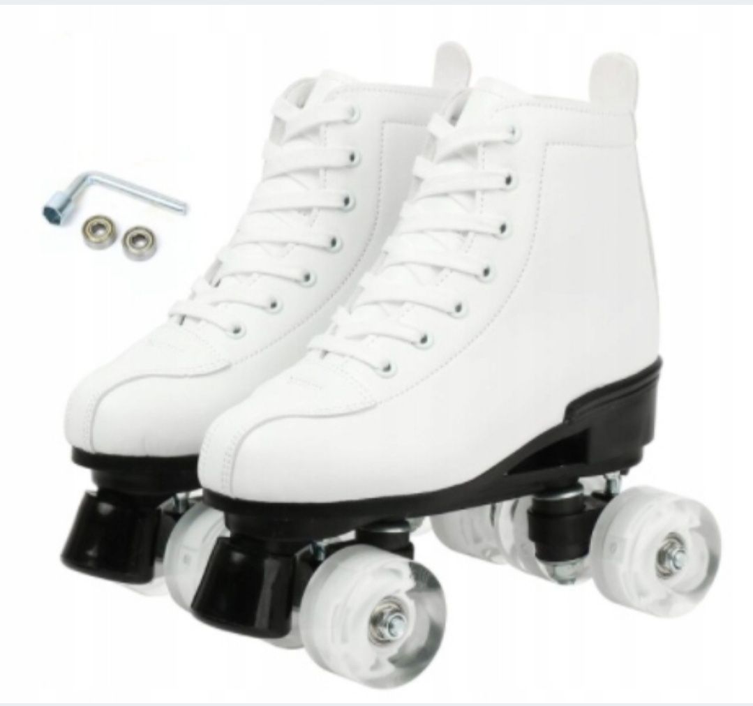 Wrotki damskie świecące Quad Skating r. 40