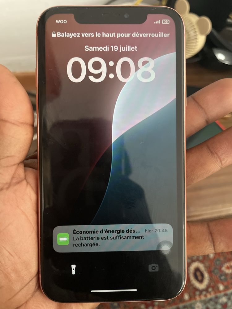 Iphone xr com ploblema de ecrã do telefone