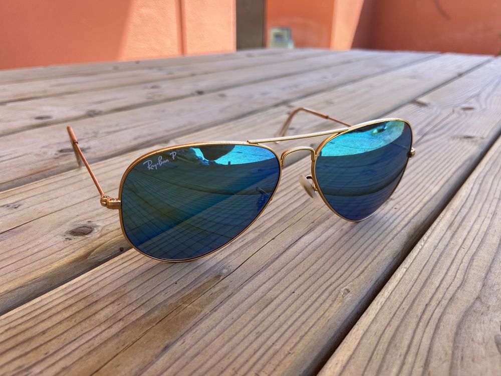 Ray-Ban “P” Aviator Azul Polarizado