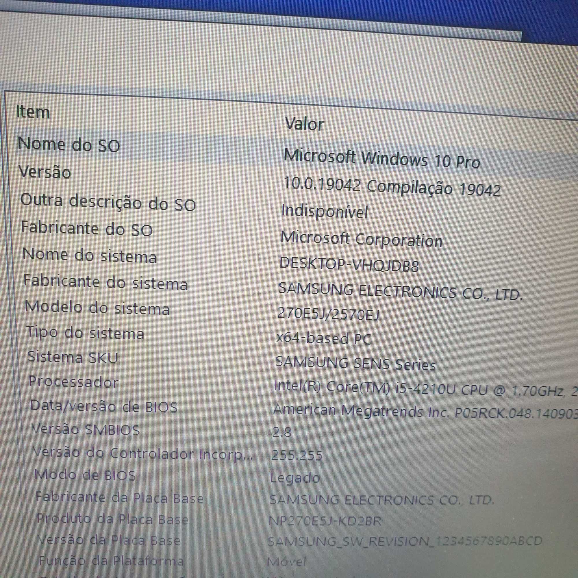 Motherboard Samsung NP270E5J process i5-4210U  NVIDIA GeForce 710M