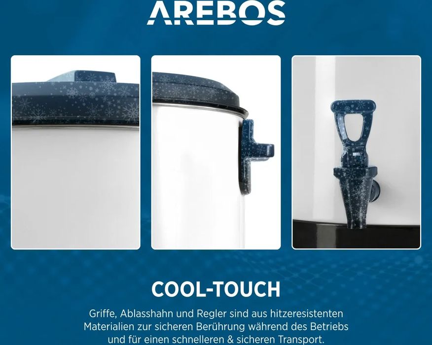 Arebos Automatyczny Sterylizator 28 L | Elektryczny dozownik gorących