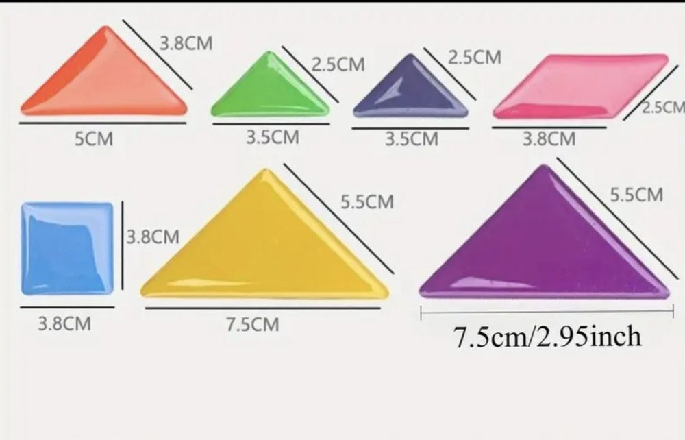 Мозаїка з магнітними детальками. Танграм. Пазл. Монтесорі