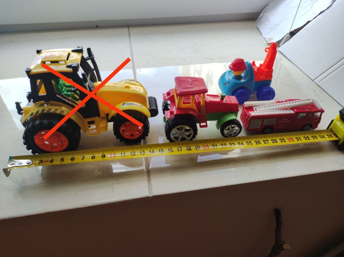 Іграшки машинки будівельна техніка трактор пожежна машинка маніпулятор