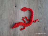 Czerwony chiński smok przegubowy drukarka 3D
