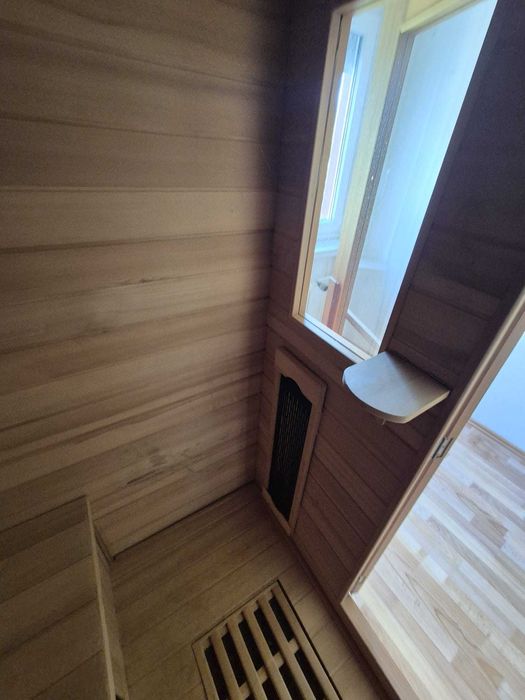Sauna FIŃSKA + INFRARED 2w1 nowy piec 3kW 230v 220v zewnetrzna + DACH