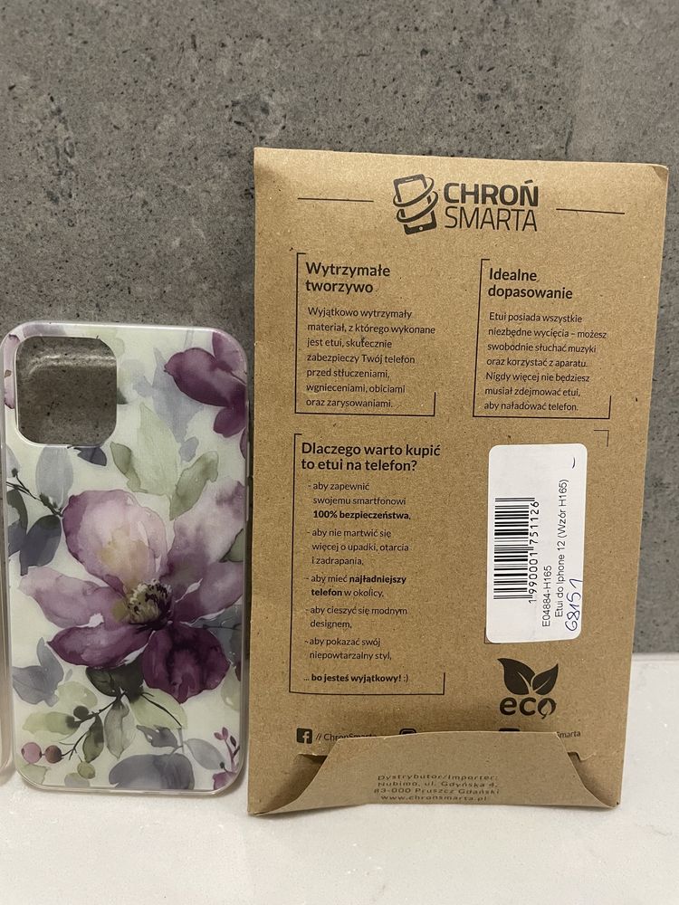 Chroń Smarta Etui iPhon 12 - 2 szt. Kwiaty