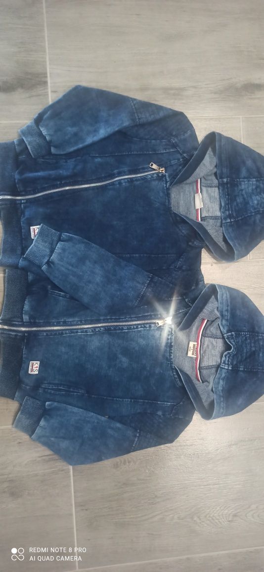 Bluzy ala jeans bliźniaki rozmiar 98/104 jak nowe