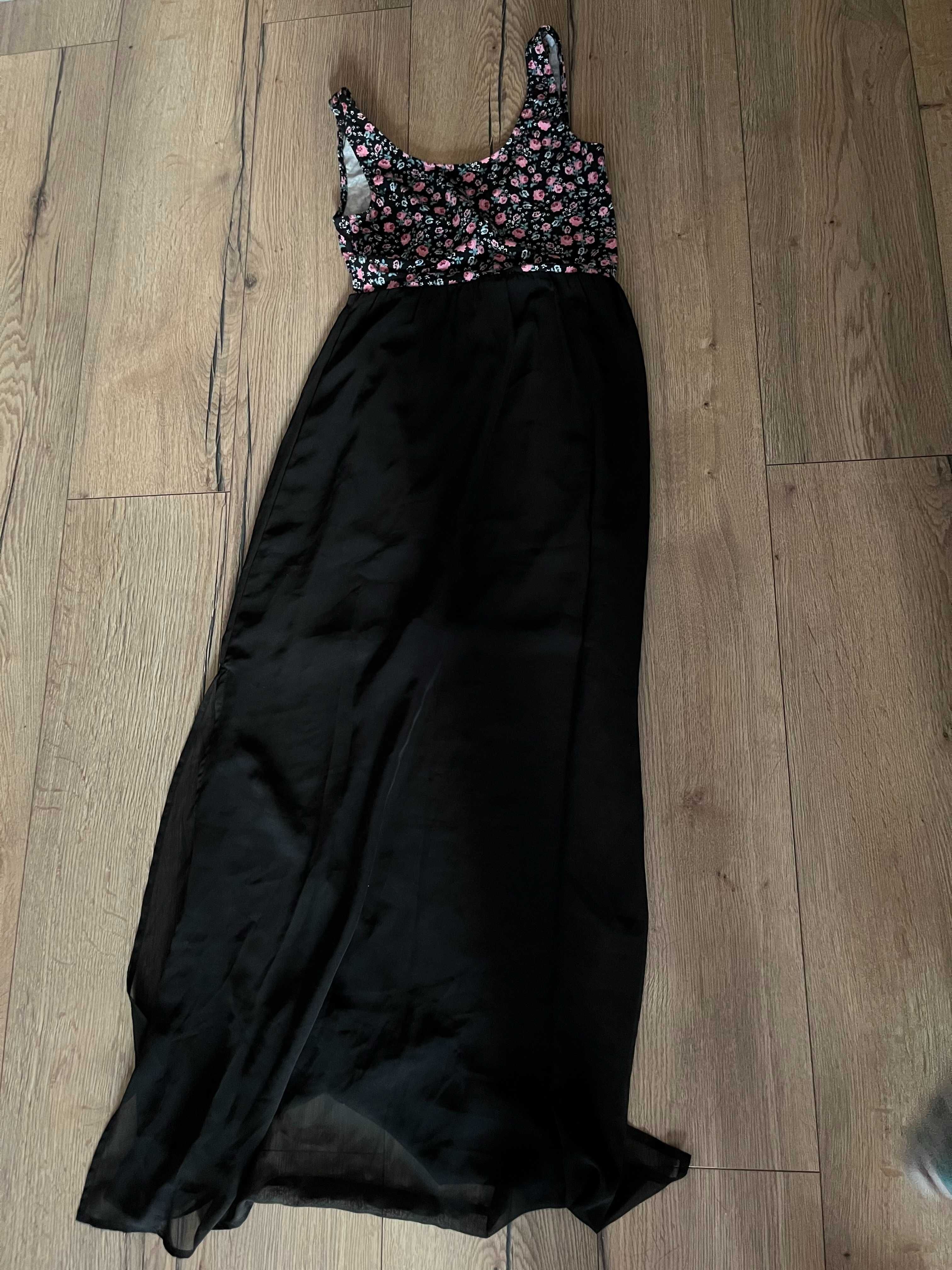 Sukienka H&M XS letnia zwiewna maxi