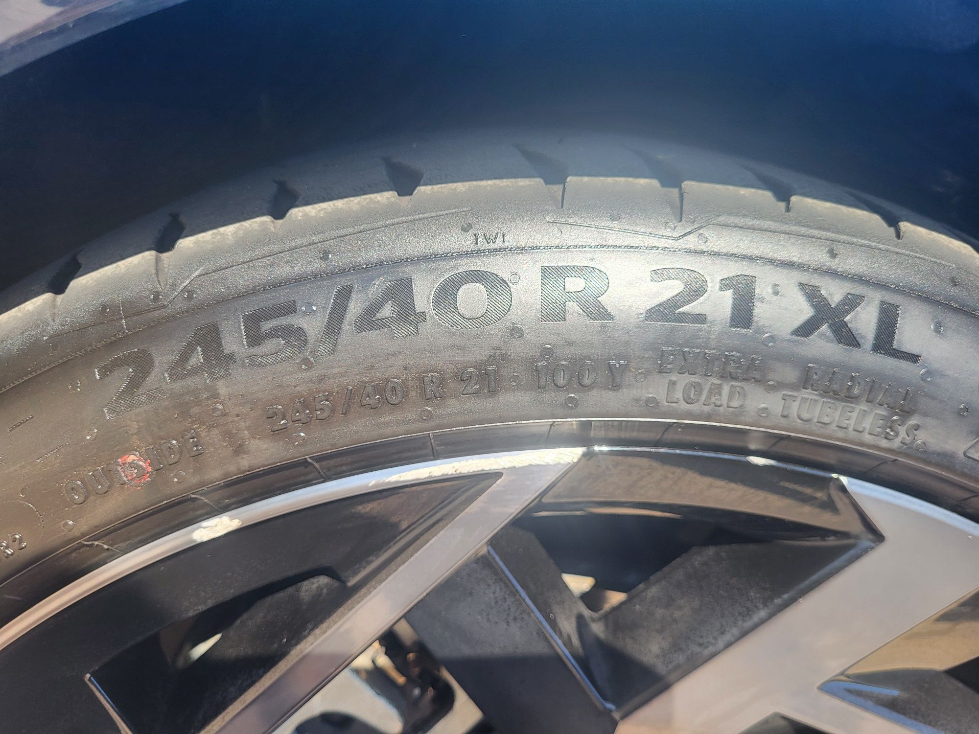 Komplet 4 opon Continental SportContact 7 245/40 r21 z 2024 roku