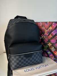Duży plecak czarny Louis Vuitton Premium damier Graphite