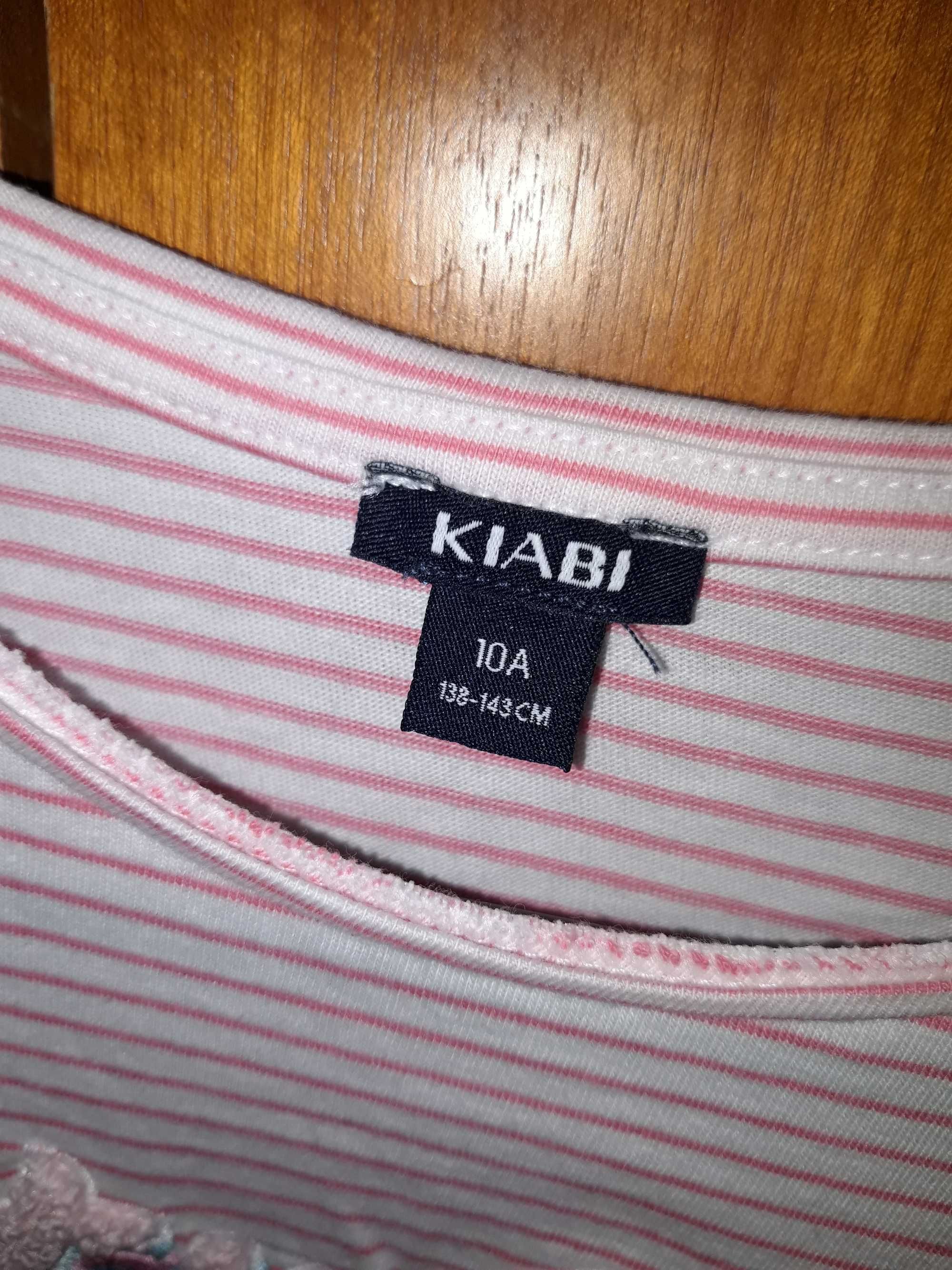 Tshirt riscas rosa e branca, Kiabi 10 anos como nova