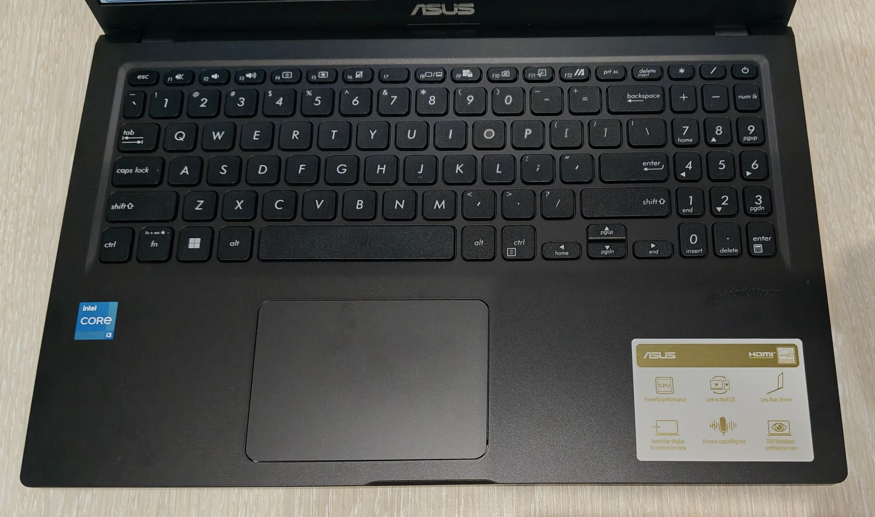 Asus VivoBook 15,6" FHD IPS, Core I3 1115G4, 12GB DDR4 128 SSD+1TB HDD