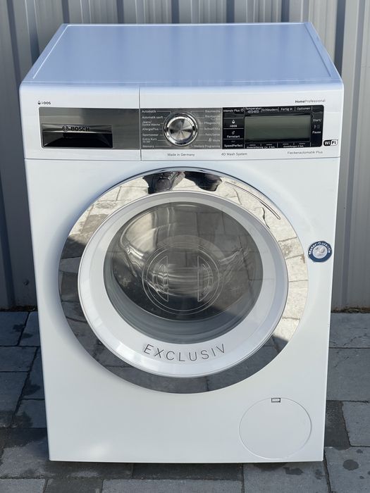 ТОП Крута пральна машина Bosch HomeProfessional 9Kg Нікель