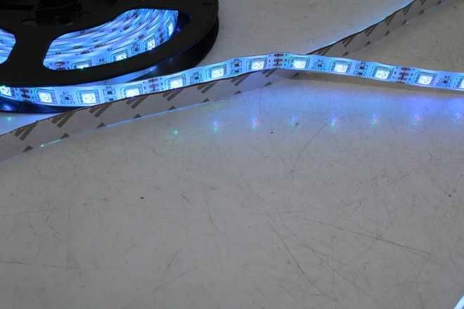 TAŚMA LED 5050 kolorowa WODOODPORNA RGB 5M + PILOT solidna polecam jak