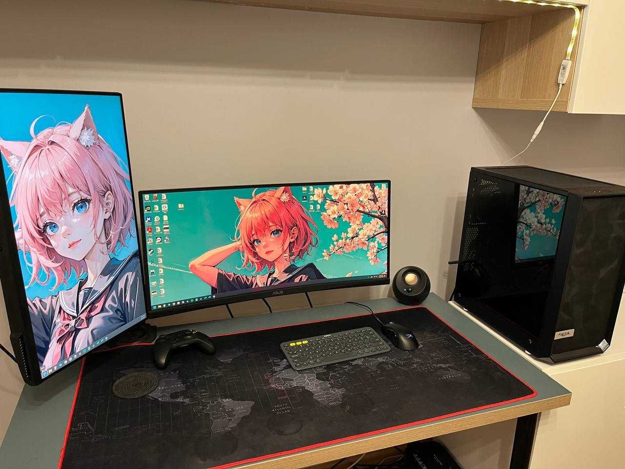 Komputer Gamingowy (W zestawie 2 monitory razem 55 cali do 200 Hz 1ms)