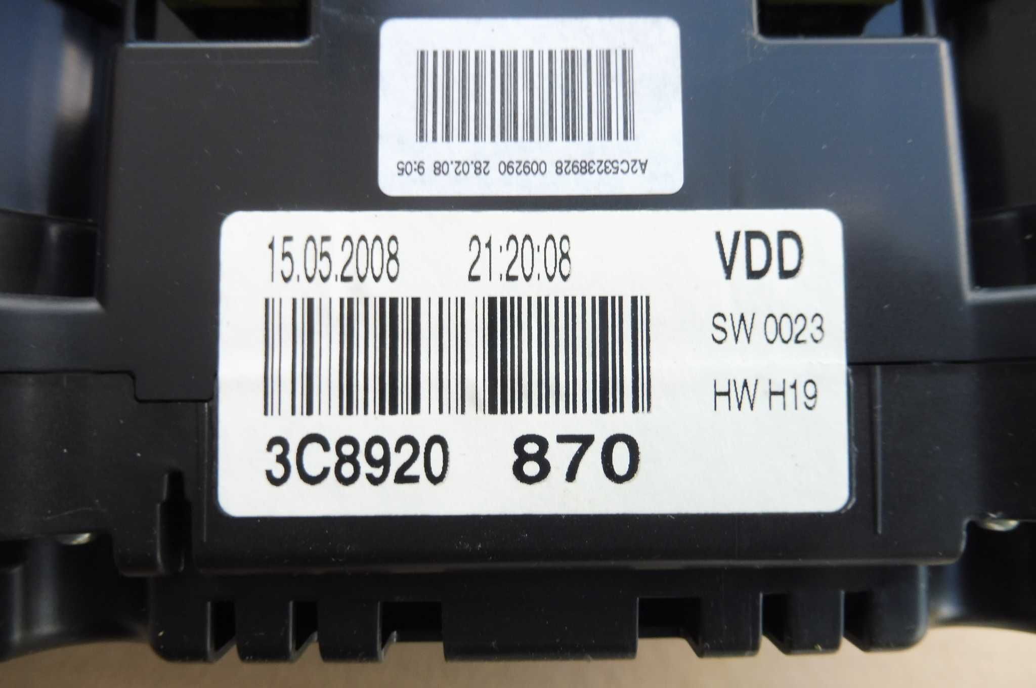Licznik  Zegary  VW PASSAT CC 3.6 V6 DSG 08- EUROPA