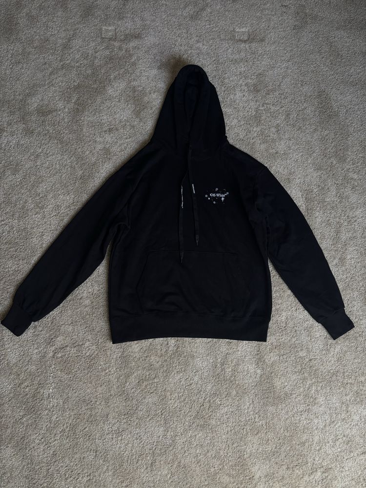 Off‑White “Bling Star Arrow” Hoodie em Algodão Tamanho M