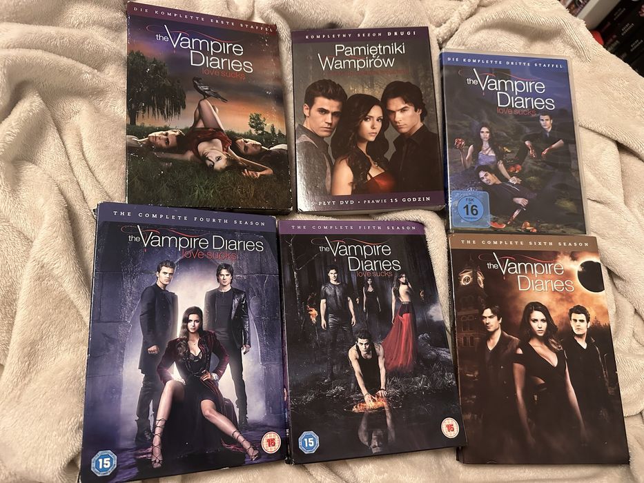 pamiętniki wampirów the vampire diaries tvd  dvd plyty sezony 1-6