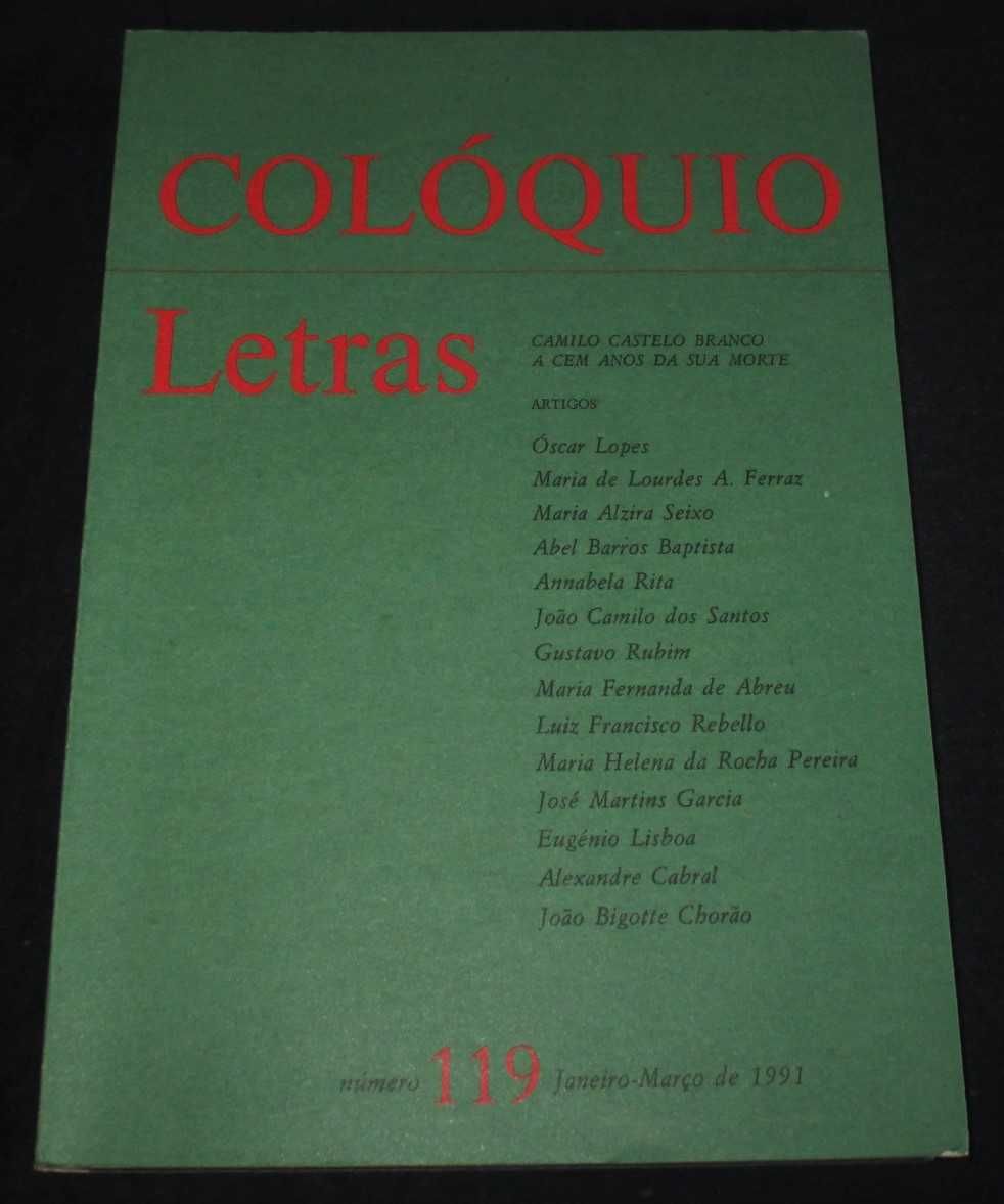 Livro Colóquio Letras n.º 119 Camilo Castelo Branco