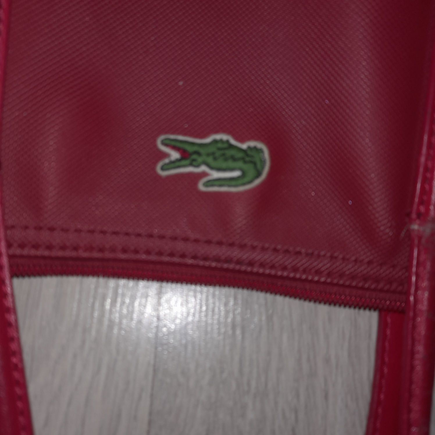 Lacoste czerwona torebka torba