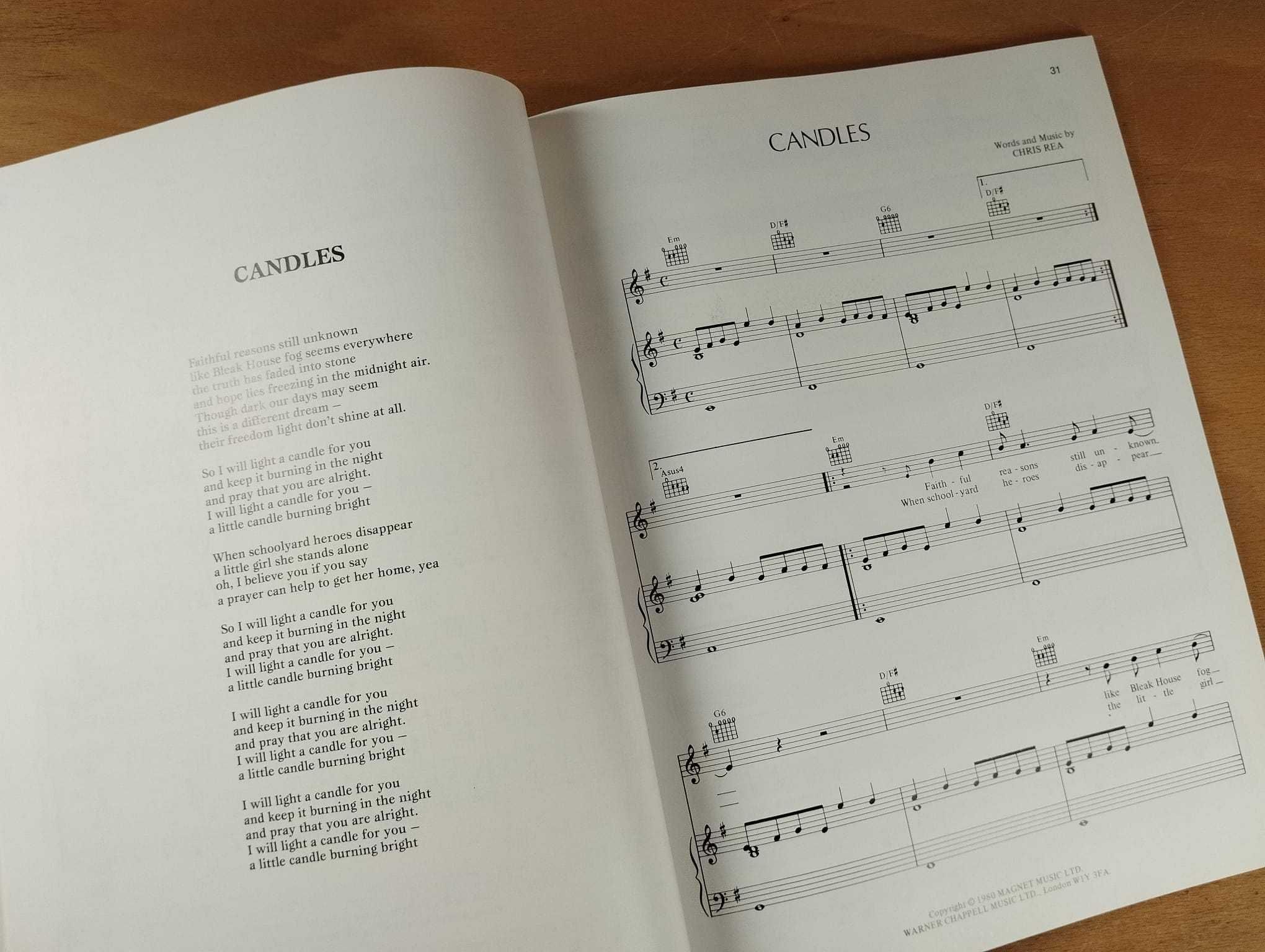 Partituras Chris Rea, New Light Through Old Window