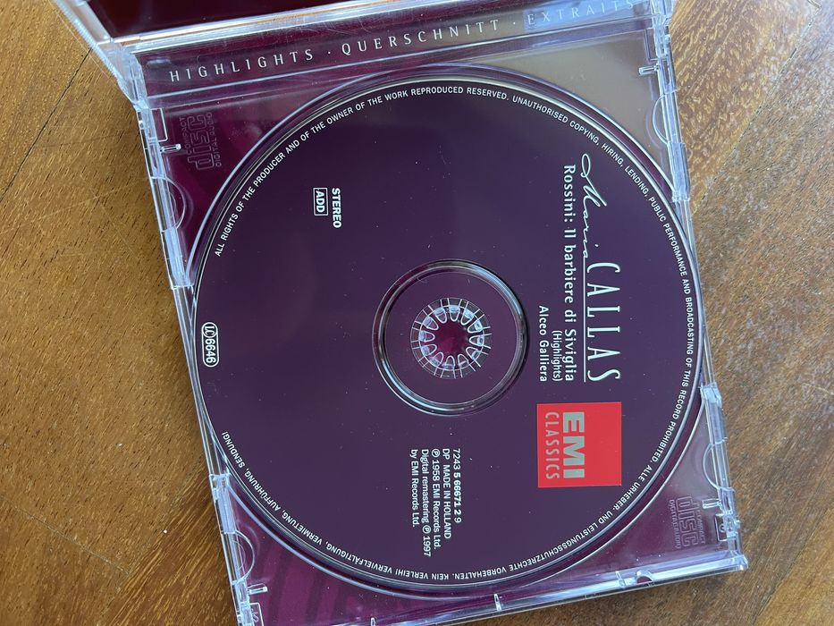 CD Maria Callas Rossini