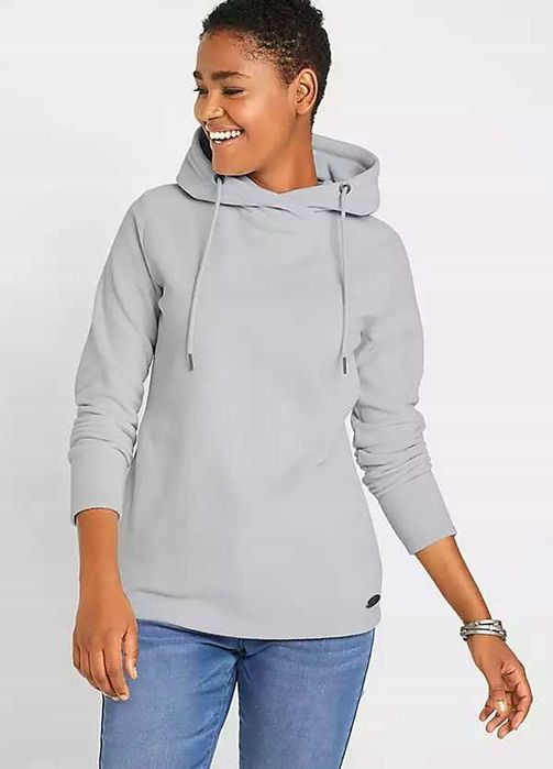 20) Szara bluza polarowa z kapturem 44/46