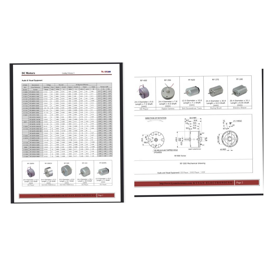 Silnik  CD Wolkmen 3v-6volt  500TB-18280-1