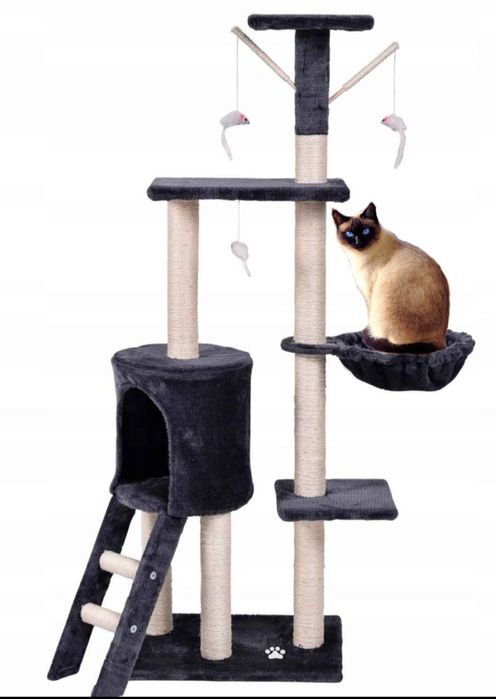 !HIT! Drapak legowisko domek wieża dla kota do domu mieszkania +GRATIS