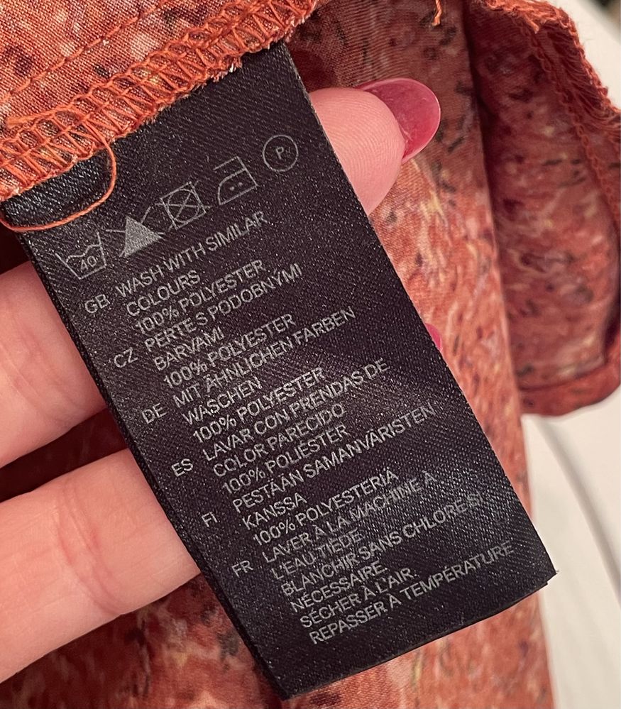 T2 satynowa H&M Sukienka na co dzień klasyczna r. XS