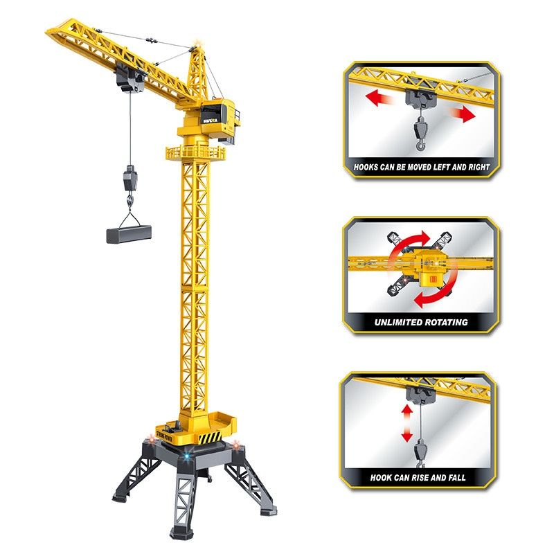 Guindaste Grua Torre Huina 1585 12 canais 2.4Ghz