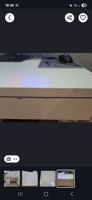 Ikea micke biurko białe