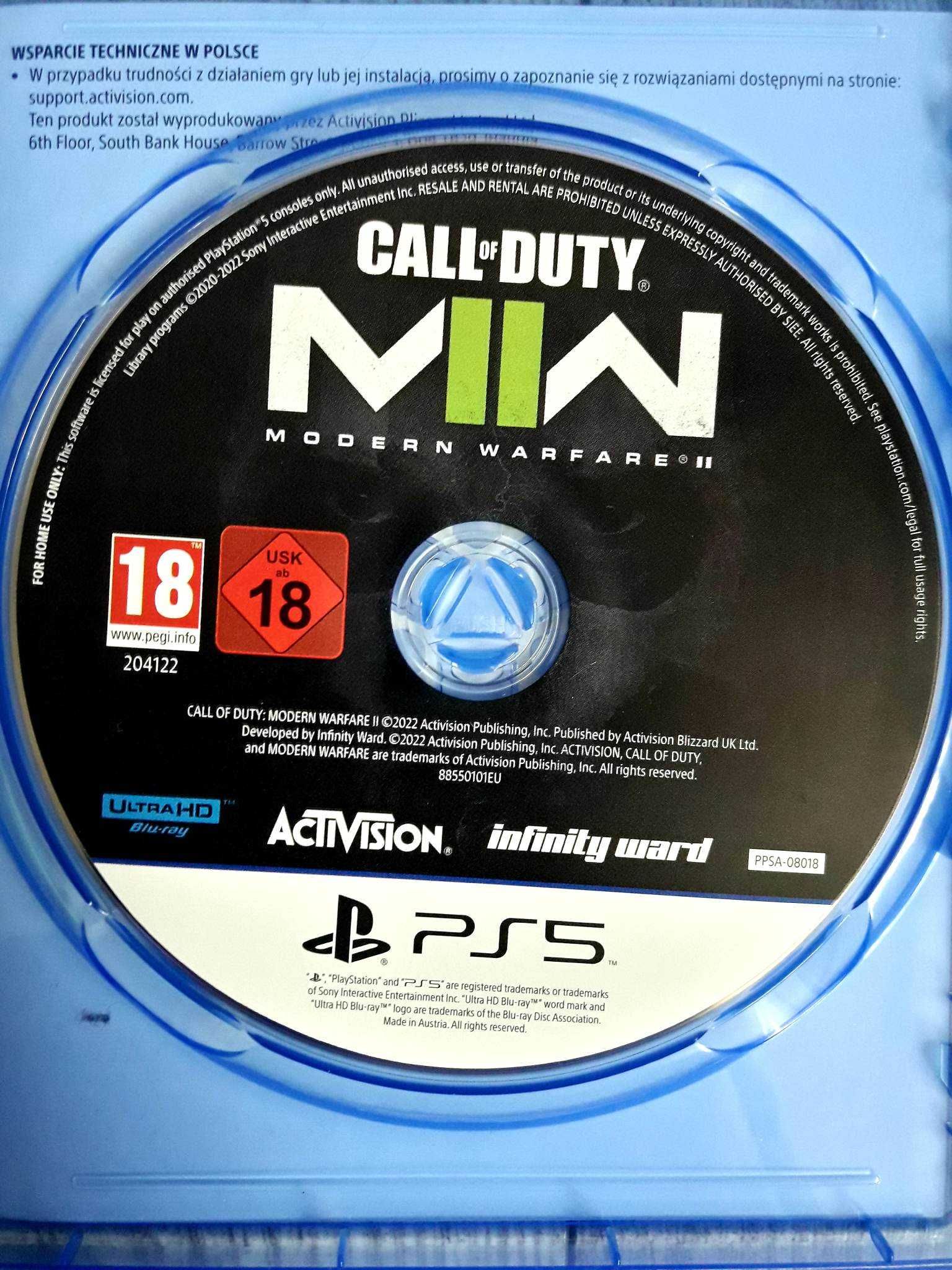 Gra Call of Duty Modern Warfare 2 Polska Wersja PS5 Playstation