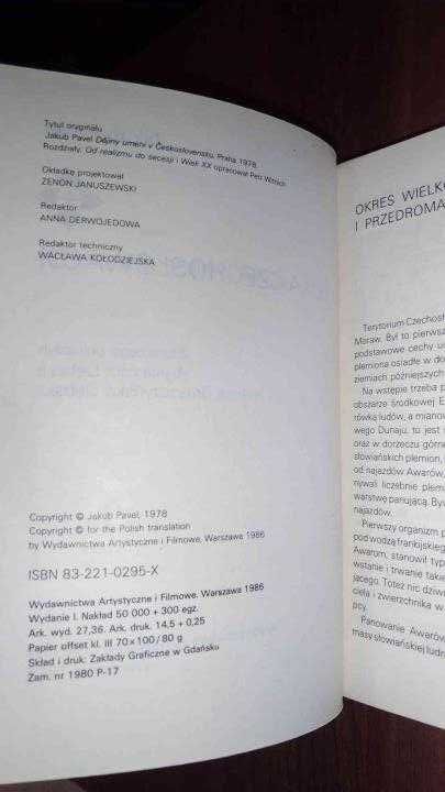 Sztuka Czechosłowacji Jakub Pavel