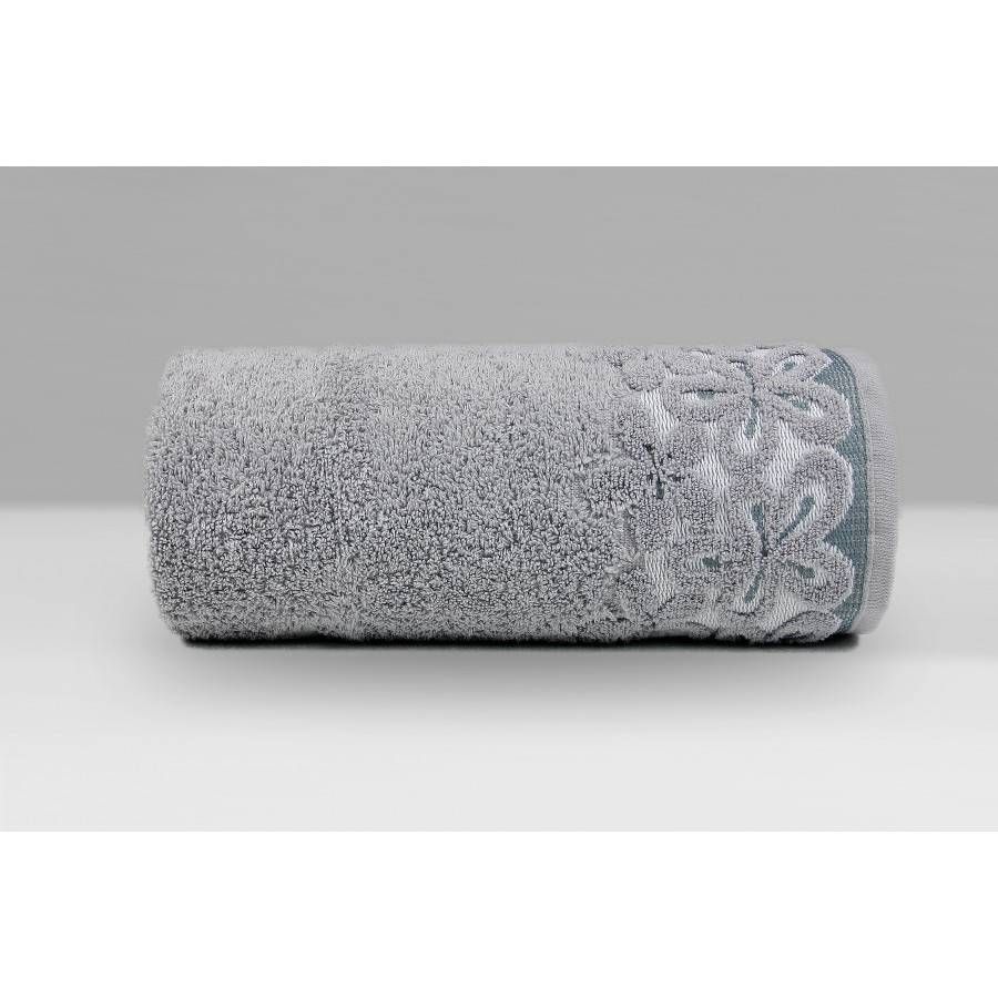 Bella - Ręcznik Bawełniany Popiel 70 X 140 [Cm]
