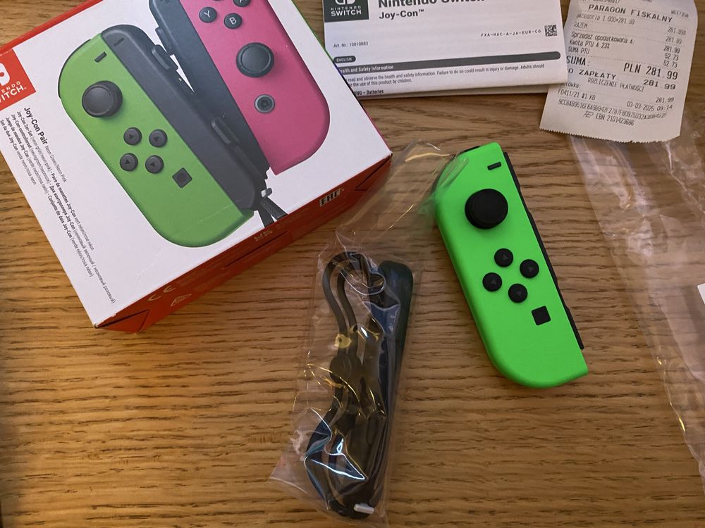 Joy Con Neon Oryginal Green/Zielony Nintendo SWITCH