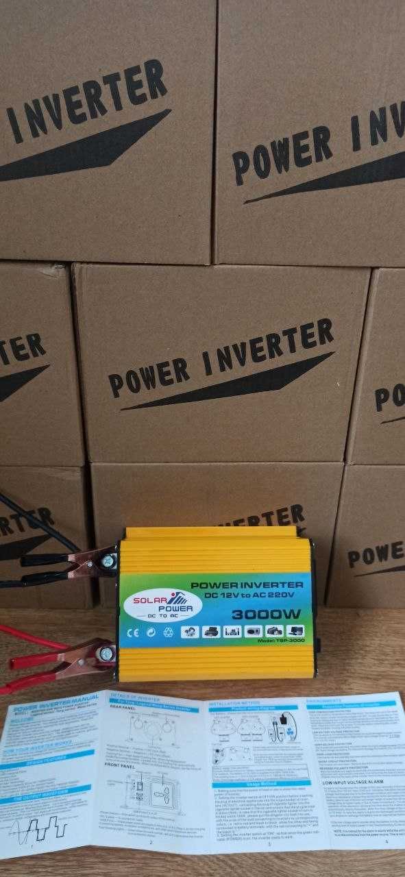 Інвертор авто Converter Inverter DC12V to AC220V Car Inverter 12V