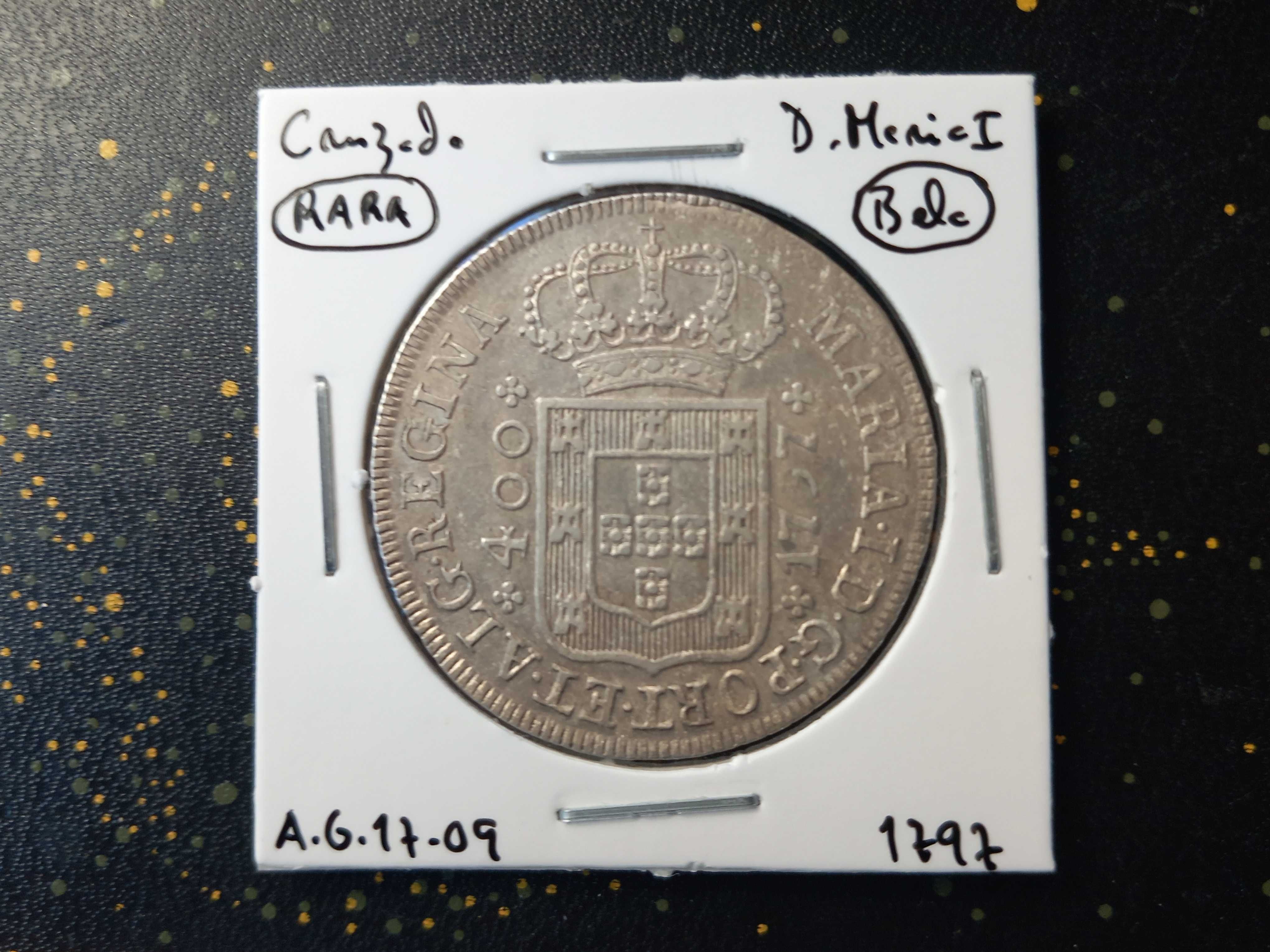 Moeda Cruzado 1797 D. Maria I  - Belo!