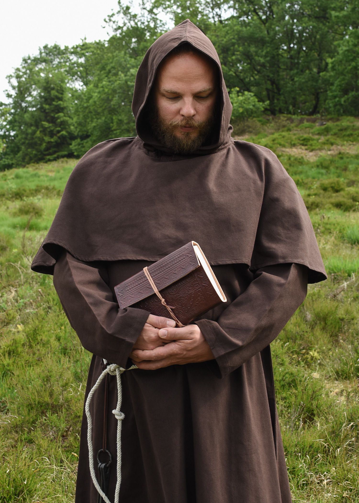 Czapka Monks Benedikt W Kolorze Brązowym, Rozmiar L/Xl  Bm